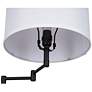 4_Camden 60" High Black Swing Arm Floor Lamp more views