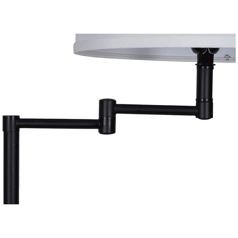 Image 5 Camden 60" High Black Swing Arm Floor Lamp more views