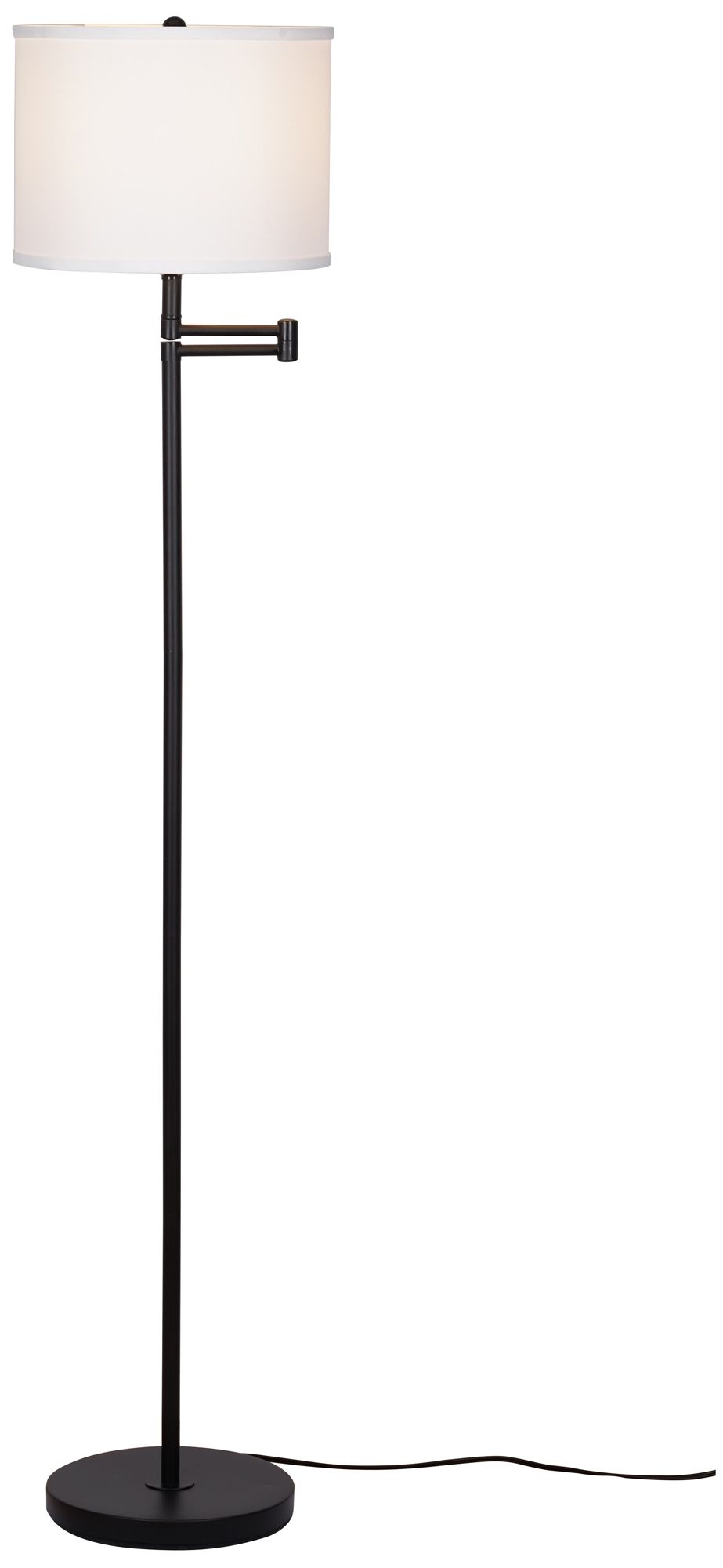 Image 2 Camden 60" High Black Swing Arm Floor Lamp more views