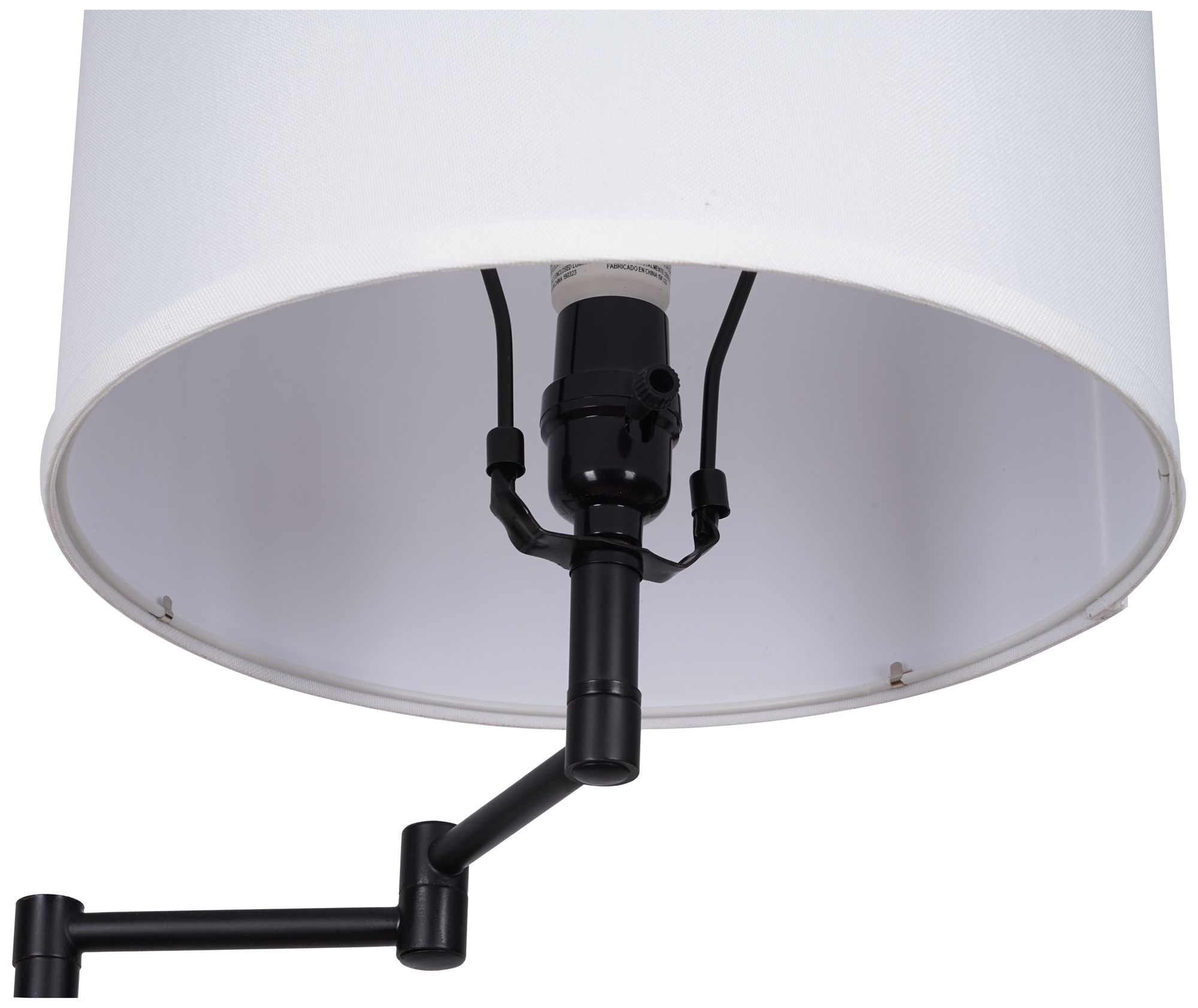 Image 4 Camden 60" High Black Swing Arm Floor Lamp more views