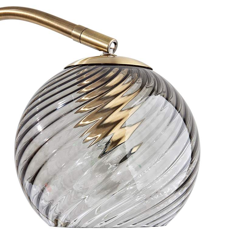 Image 2 Camden Antique Brass Metal Desk Lamp more views