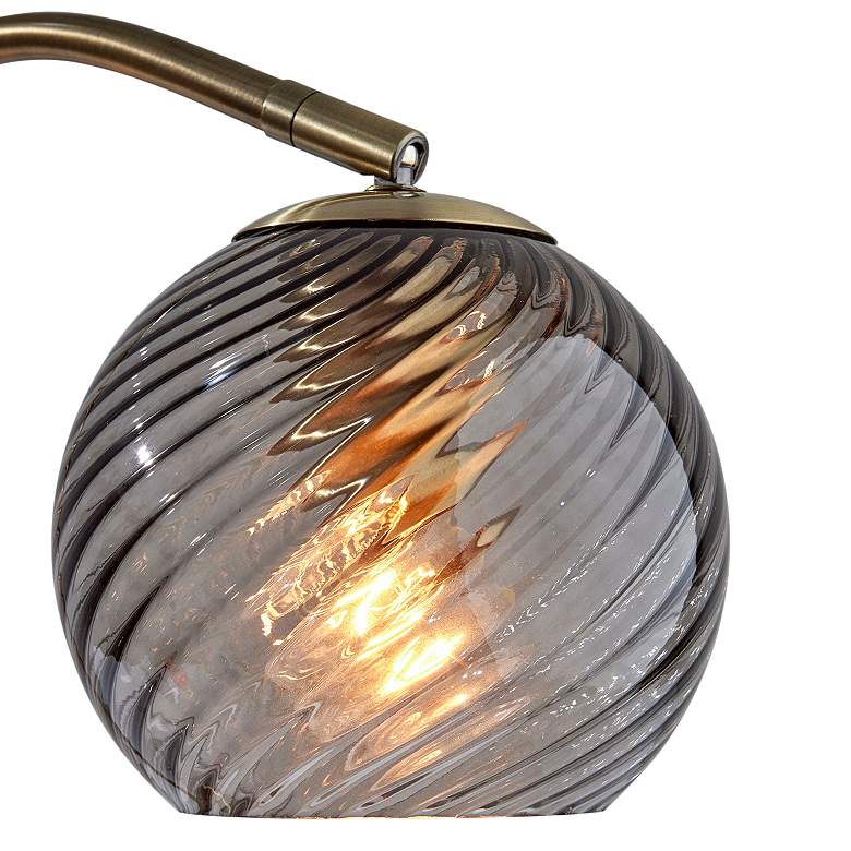 Image 3 Camden Antique Brass Metal Desk Lamp more views