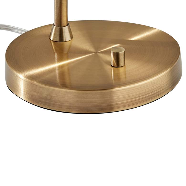 Image 4 Camden Antique Brass Metal Desk Lamp more views