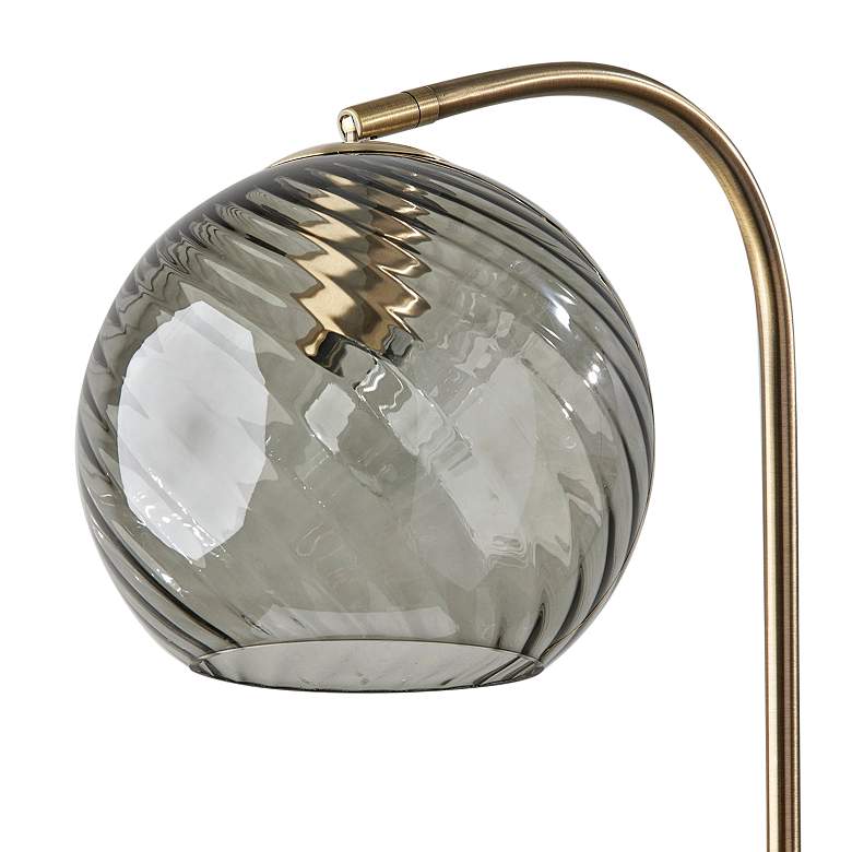 Image 2 Camden Antique Brass Metal Task Floor Lamp more views