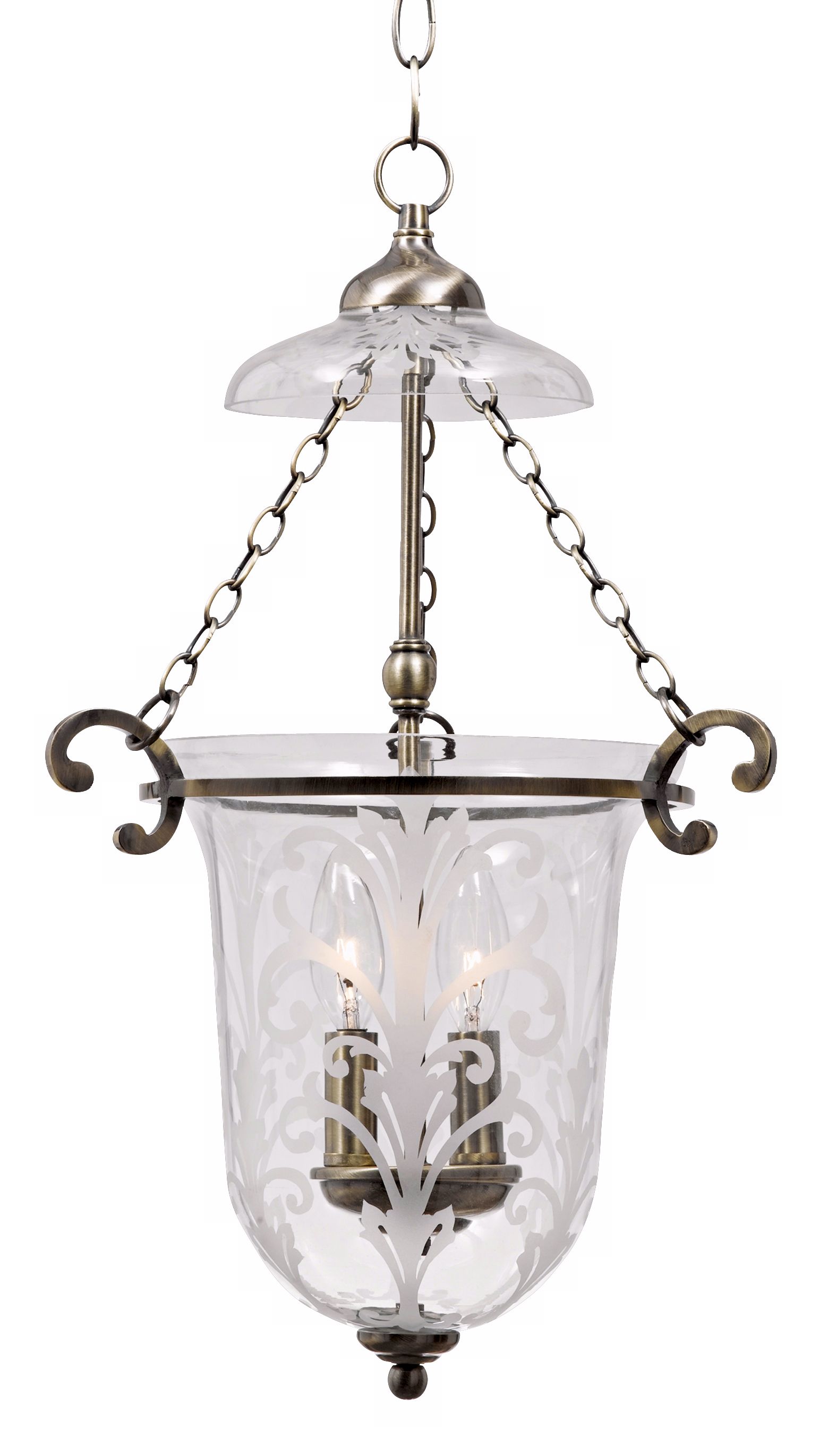 Camden Collection Medium Brass Finish Pendant Chandelier