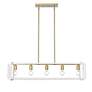 2_Camden Linear Pendant in Brushed Champ Bronze w Bleached White Raphia Rope more views