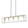 3_Camden Linear Pendant in Brushed Champ Bronze w Bleached White Raphia Rope more views