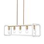 5_Camden Linear Pendant in Brushed Champ Bronze w Bleached White Raphia Rope more views