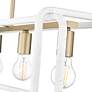 6_Camden Linear Pendant in Brushed Champ Bronze w Bleached White Raphia Rope more views