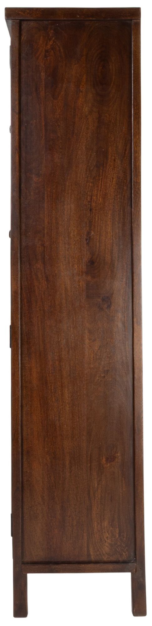 Image 5 Camden Mango Wood Accent Curio Cabinet with Arched Windowpane Doors more views