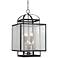 Camden Square 15" Wide Aged Charcoal Pedant Light