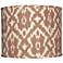 Camel and Cream Ikat Lamp Shade 14x14x11 (Spider)