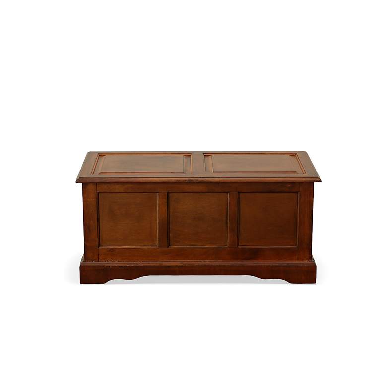 Image 4 Camella 39" Wide Chestnut Wood Trunk Cabinet more views