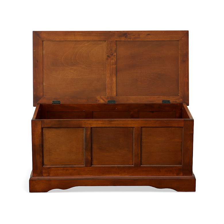 Image 6 Camella 39" Wide Chestnut Wood Trunk Cabinet more views