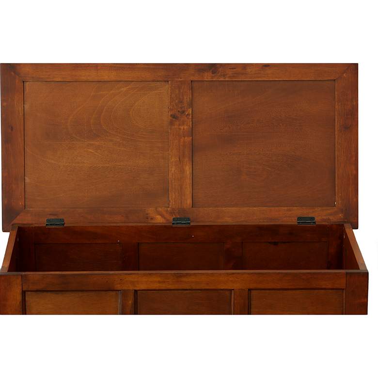 Image 7 Camella 39" Wide Chestnut Wood Trunk Cabinet more views