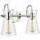 Camellia 13.5" Wide 2-Light Vanity in Polished Nickel