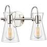2_Camellia 13.5" Wide 2-Light Vanity in Polished Nickel more views