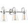 Camellia 22" Wide 3-Light Vanity in Polished Nickel