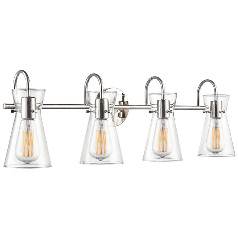 Image 1 Camellia 30.75" Wide 4-Light Vanity in Polished Nickel