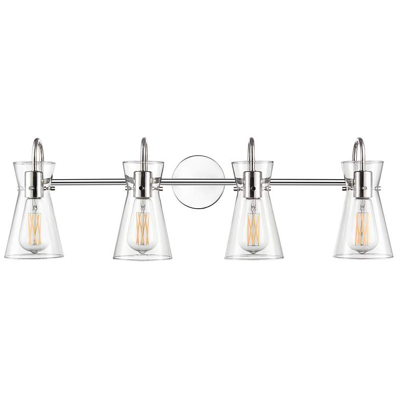 Image 3 Camellia 30.75" Wide 4-Light Vanity in Polished Nickel more views