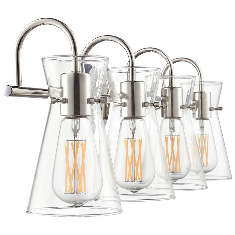 Image 4 Camellia 30.75" Wide 4-Light Vanity in Polished Nickel more views