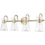 2_Camellia 30 3/4"W Modern Gold 4-Light Bath Light more views