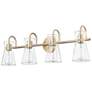 3_Camellia 30 3/4"W Modern Gold 4-Light Bath Light more views