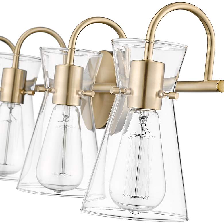 Image 5 Camellia 30 3/4"W Modern Gold 4-Light Bath Light more views