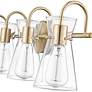 5_Camellia 30 3/4"W Modern Gold 4-Light Bath Light more views