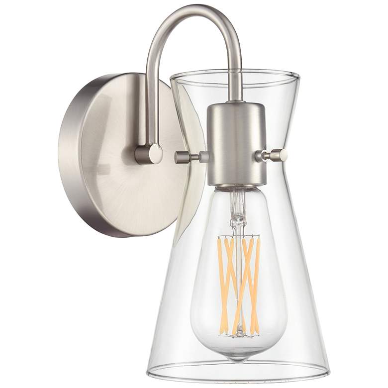 Image 1 Camellia 4.75" Wide 1-Light Vanity in Brushed Nickel