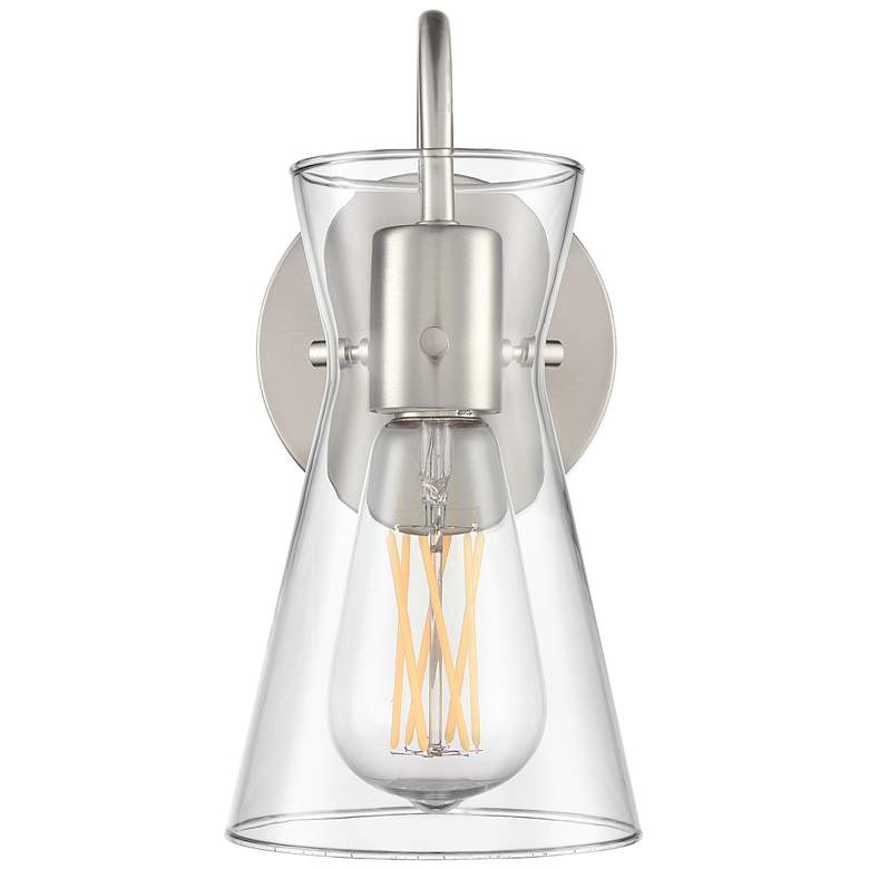 Image 3 Camellia 4.75" Wide 1-Light Vanity in Brushed Nickel more views