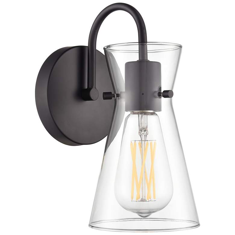 Image 1 Camellia 4.75" Wide 1-Light Vanity in Matte Black