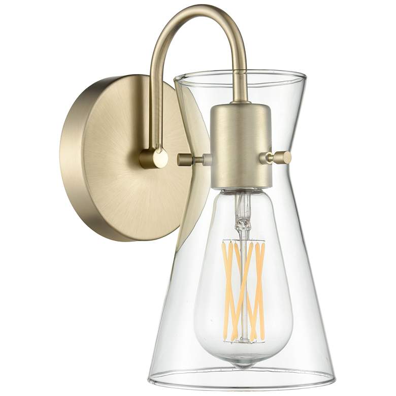 Image 1 Camellia 4.75" Wide 1-Light Vanity in Modern Gold