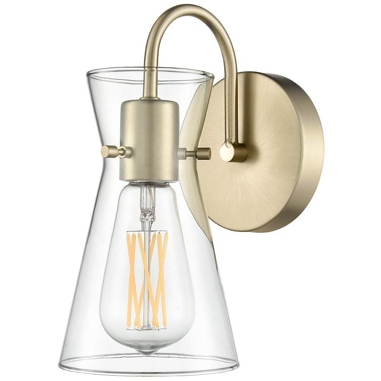 Image 2 Camellia 4.75" Wide 1-Light Vanity in Modern Gold more views