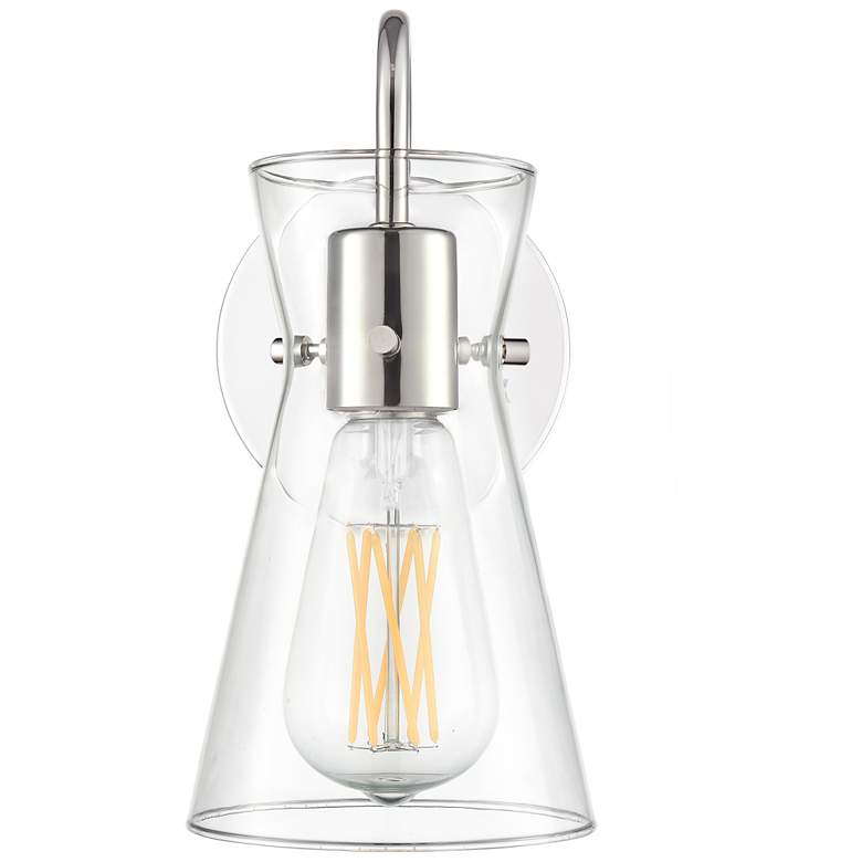 Image 3 Camellia 4.75" Wide 1-Light Vanity in Polished Nickel more views