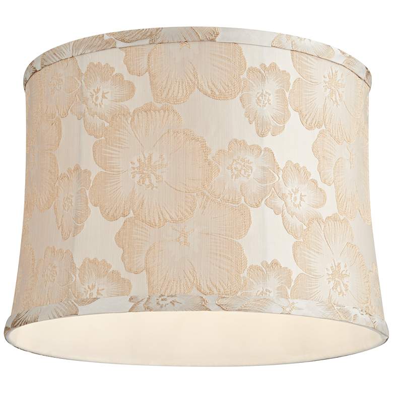 Image 3 Camellia Beige Softback Drum Lamp Shade 13x14x10 (Washer) more views