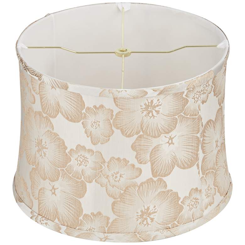 Image 4 Camellia Beige Softback Drum Lamp Shade 13x14x10 (Washer) more views