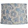 Camellia Blue Softback Drum Lamp Shade 13x14x10 (Washer)