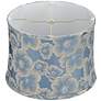 Camellia Blue Softback Drum Lamp Shade 13x14x10 (Washer)