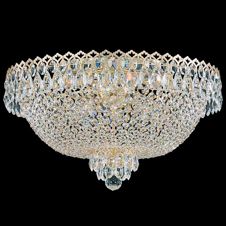 Image 1 Camelot 11 inchH x 19.5 inchW 6-Light Flush Mount in Silver