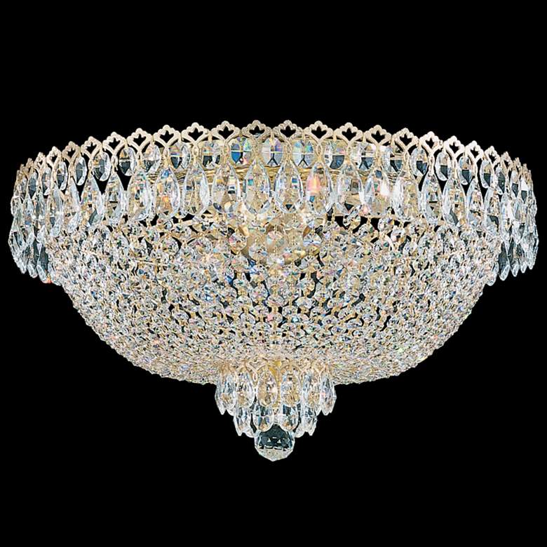 Image 1 Camelot 11"H x 19.5"W 6-Light Flush Mount in Silver