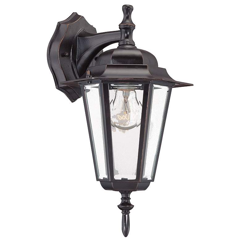 Image 1 Camelot 14-in H Architectural Bronze Medium Base (E-26) Outdoor Wall Light