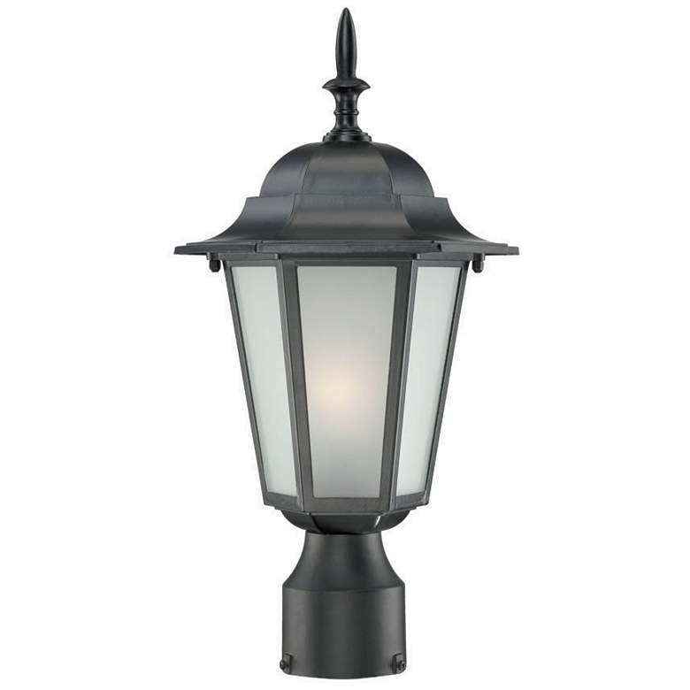 Image 1 Camelot 15.25-in H Matte Black Post Light
