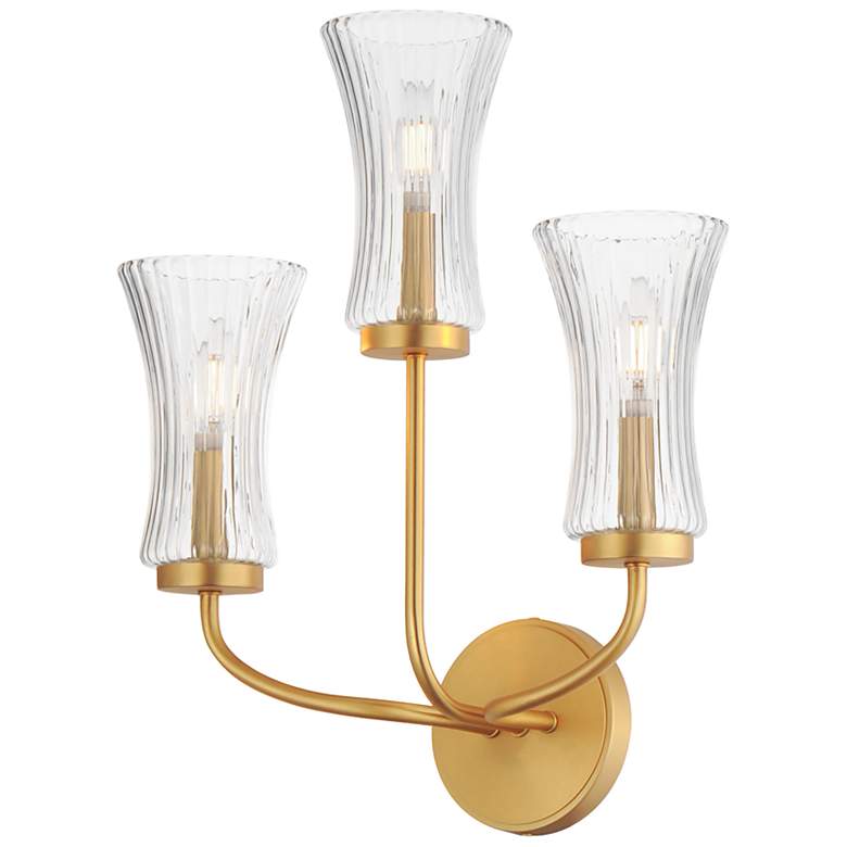 Image 1 Camelot 3-Light Sconce Brass