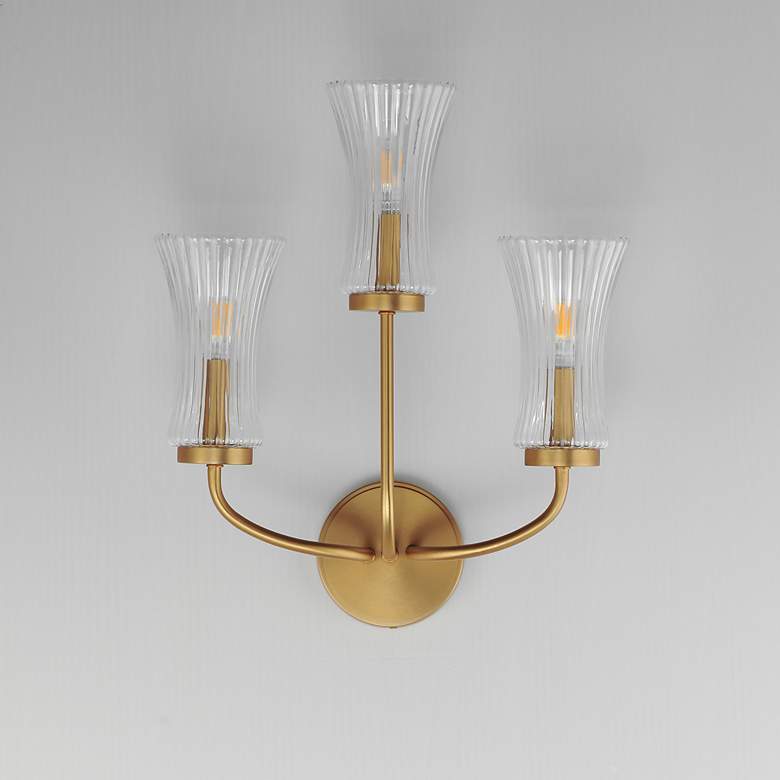 Image 2 Camelot 3-Light Sconce Brass more views