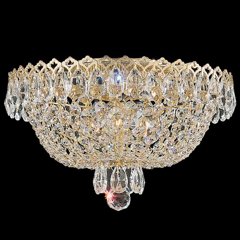 Image 1 Camelot 7 inchH x 11 inchW 3-Light Flush Mount in Polished Gold