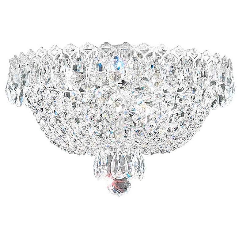 Image 1 Camelot 7"H x 11"W 3-Light Flush Mount in Silver