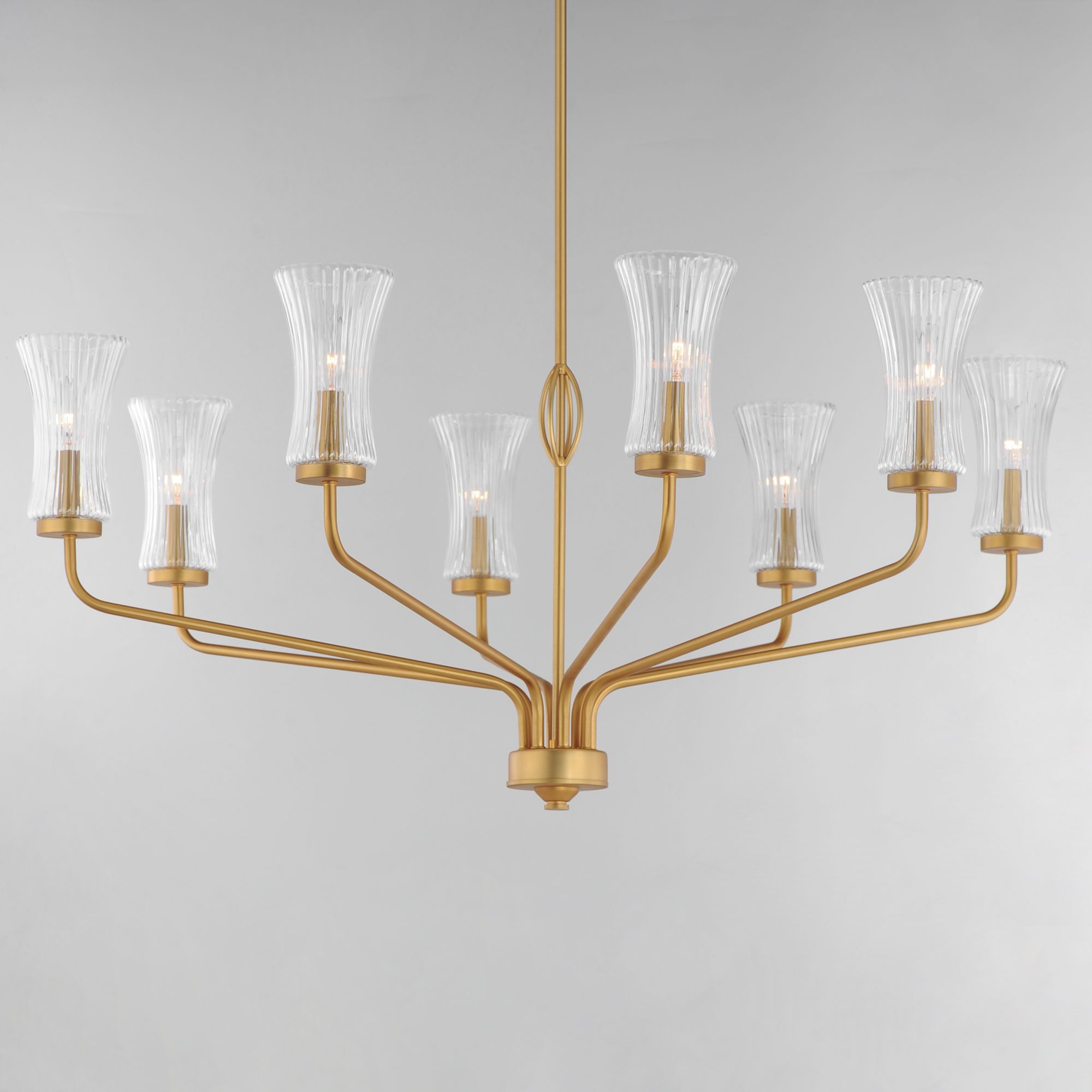 Image 2 Camelot 8-Light Chandelier Natural Aged Brass more views
