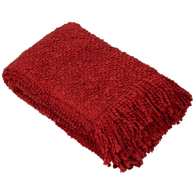 Image 1 Camelot Collection Red Decorative Throw