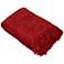 Camelot Collection Red Decorative Throw